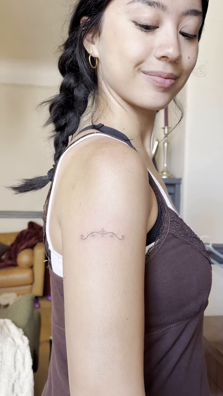 Tattoo by @drawnfromemories — fine_line, ornamental