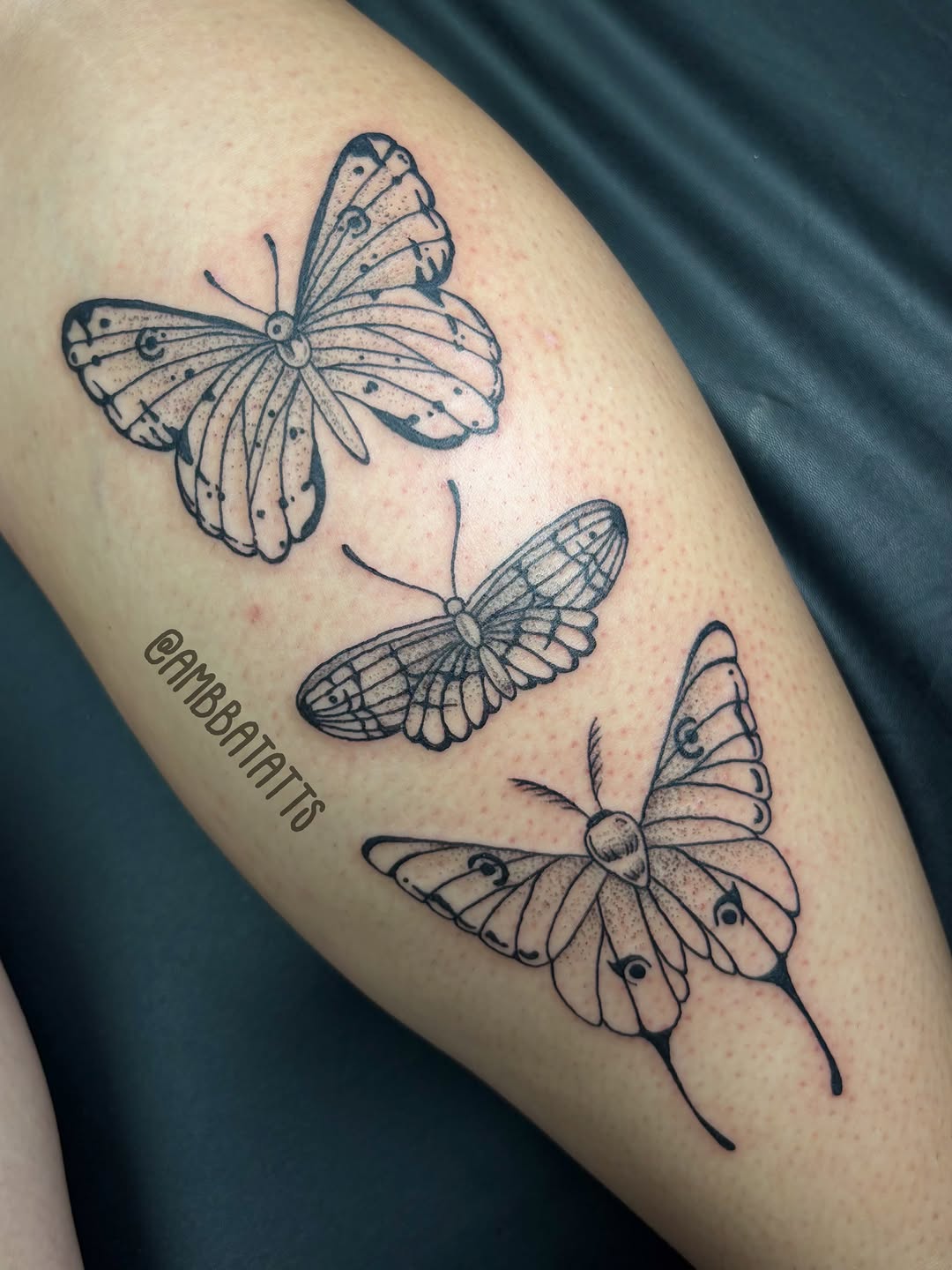 Tattoo by @ambbatatts โ illustrative, dotwork