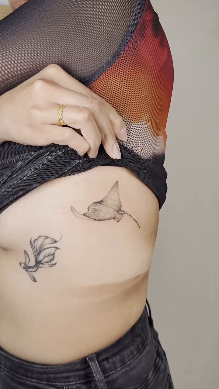 Tattoo by @vero.nika.tattoo β fine_line, illustrative