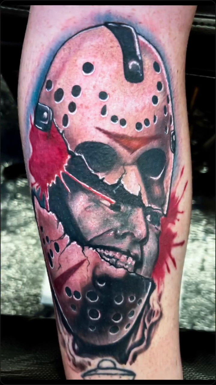 Tattoo by @freshtattoos — dark_realism, trash_polka