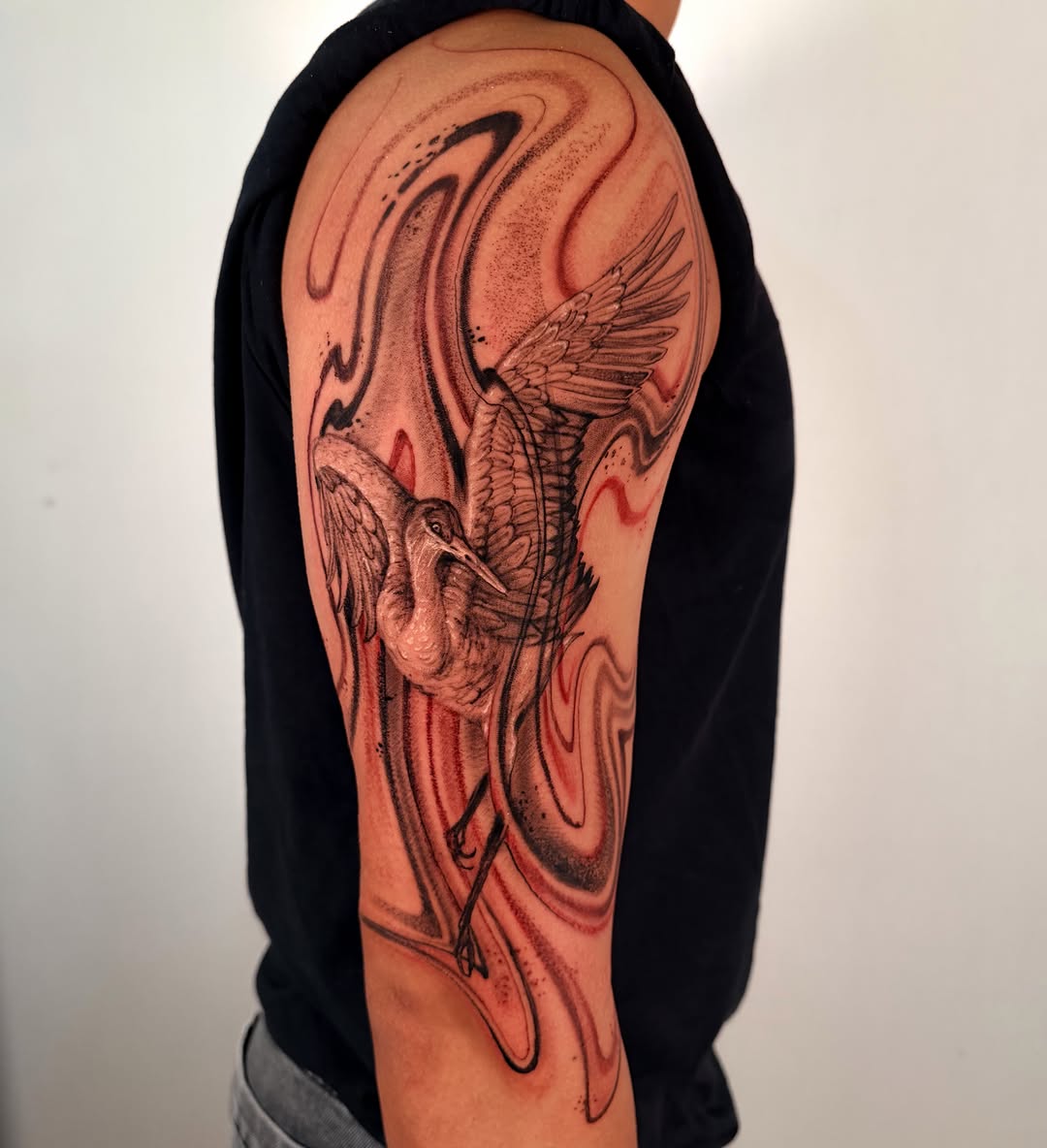 Tattoo by @zide.nation — illustrative, black_and_grey