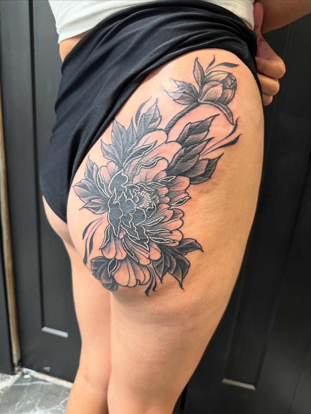 Tattoo by @nefjax — black_and_grey, illustrative