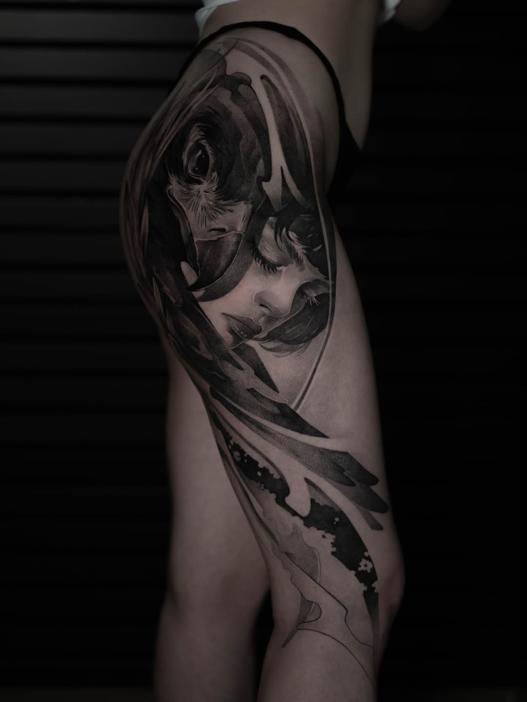 Tattoo by @slaidartwork — realism, black_and_grey