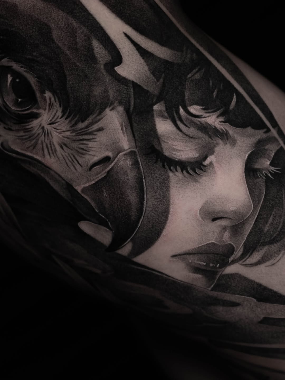 Tattoo by @slaidartwork — realism, black_and_grey
