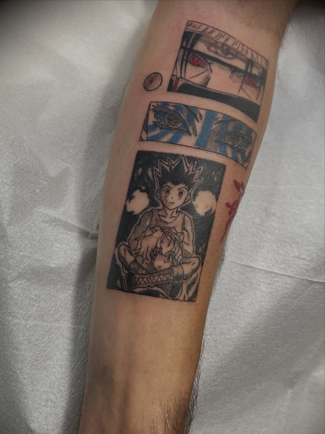 Tattoo by @jonathanharts_ — anime, black_and_grey