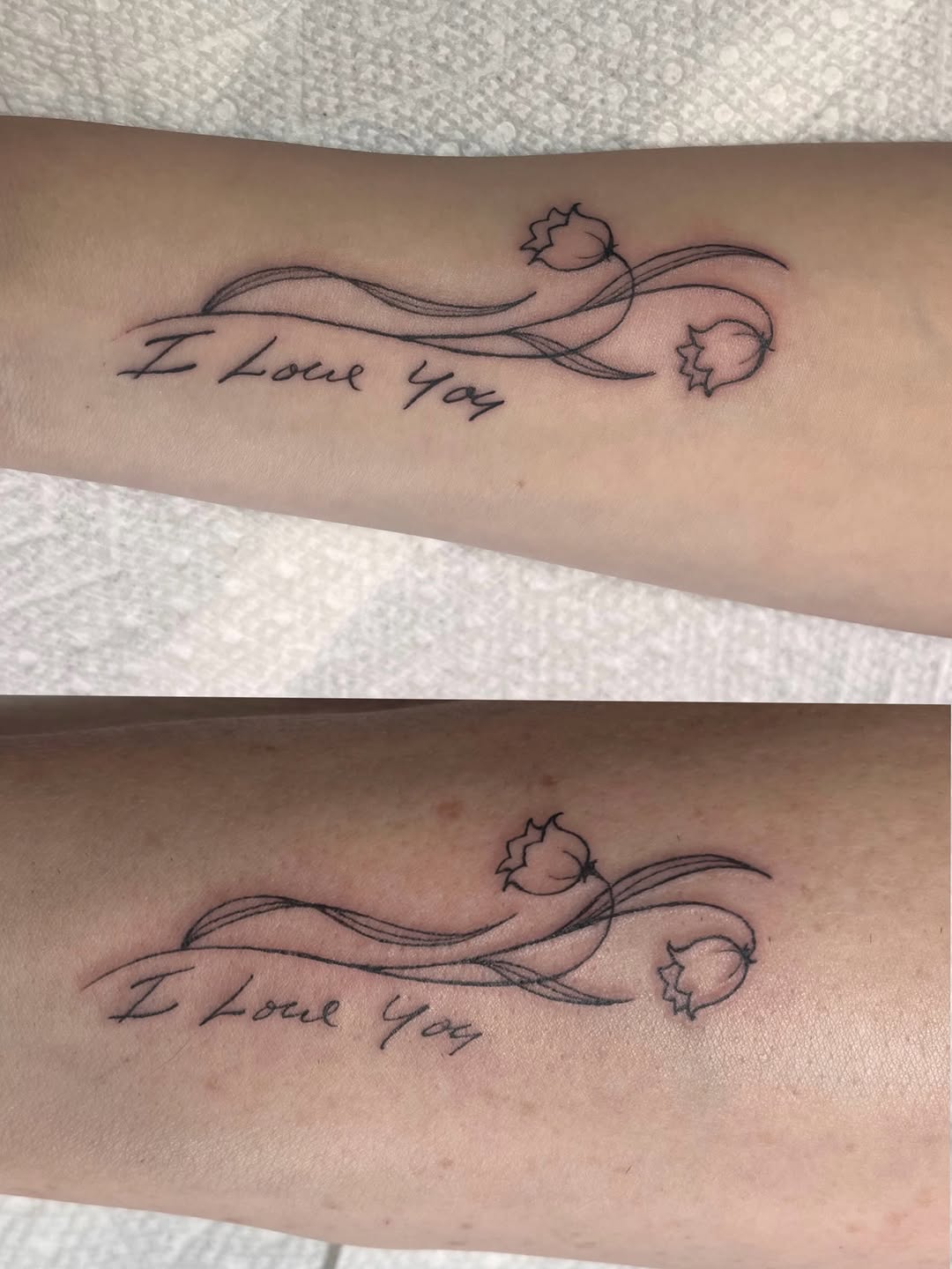 Tattoo by @audreywallacetattoo — lettering_script, fine_line