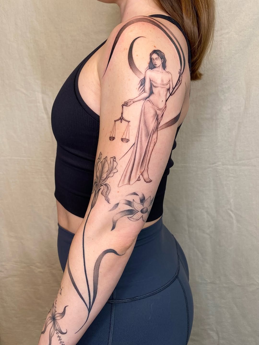 Tattoo by @sashinkatattoo — black_and_grey, realism