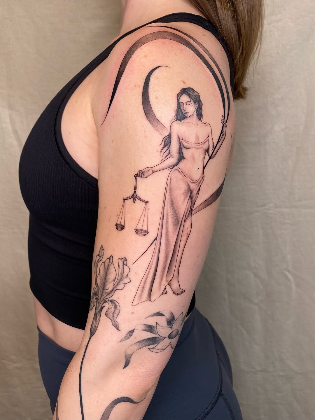 Tattoo by @sashinkatattoo — black_and_grey, realism