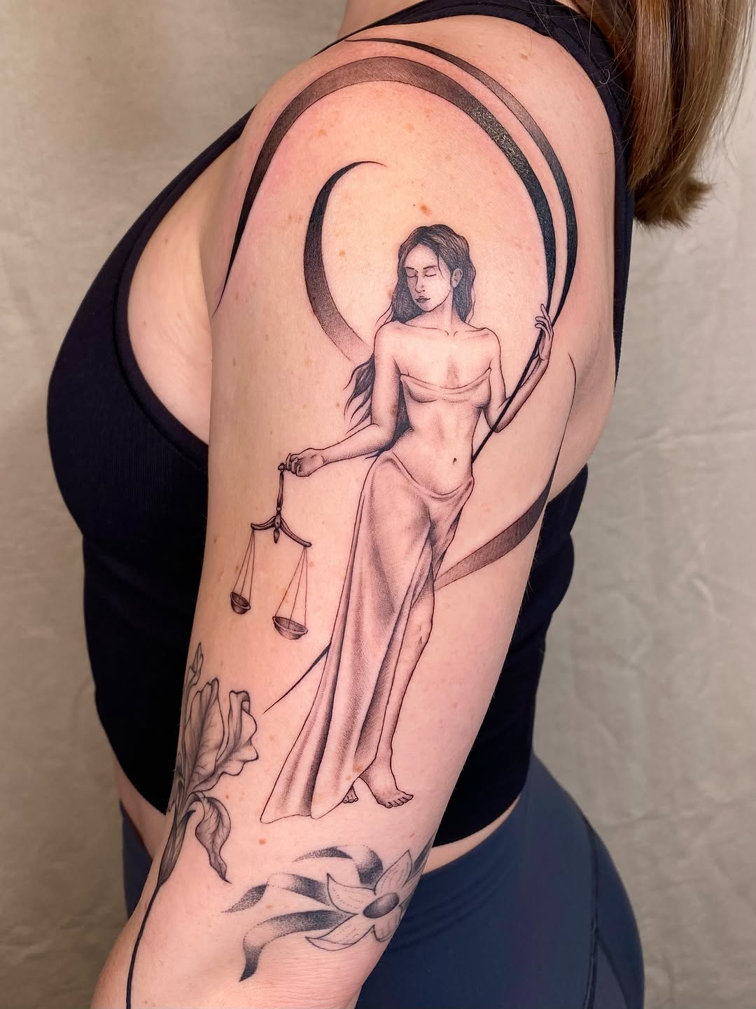 Tattoo by @sashinkatattoo — black_and_grey, realism