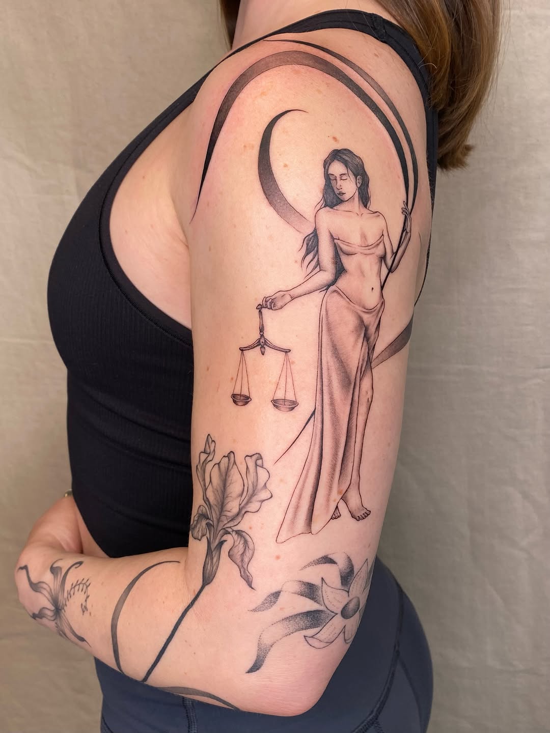 Tattoo by @sashinkatattoo — black_and_grey, realism