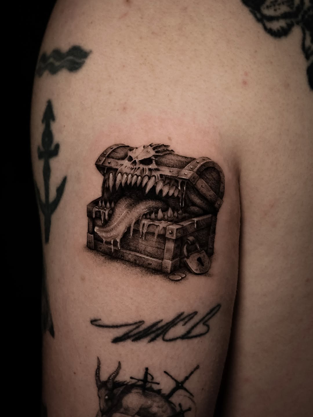 Tattoo by @nikitka.heretic — black_and_grey, realism
