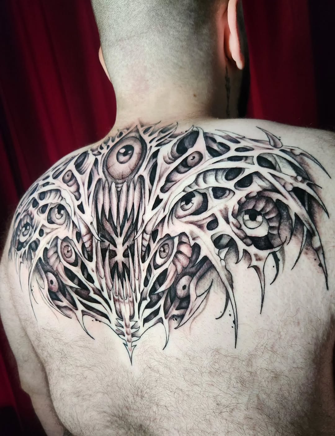 Tattoo by @theinkedgoddess β blackwork, dark_realism