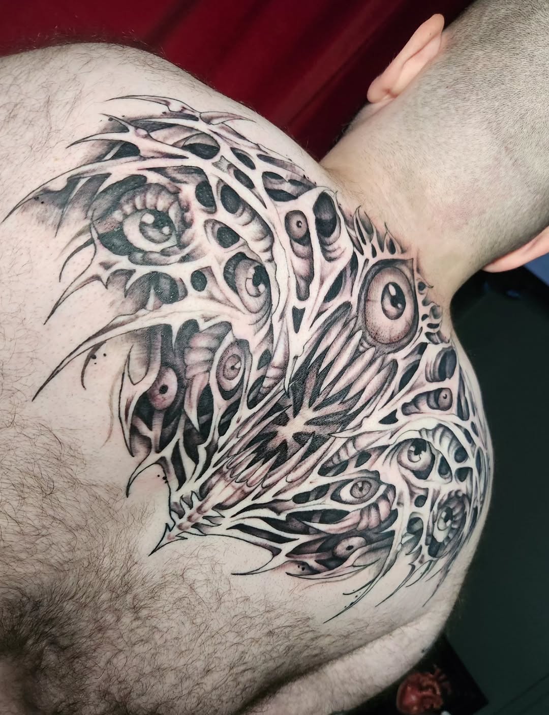 Tattoo by @theinkedgoddess β blackwork, dark_realism