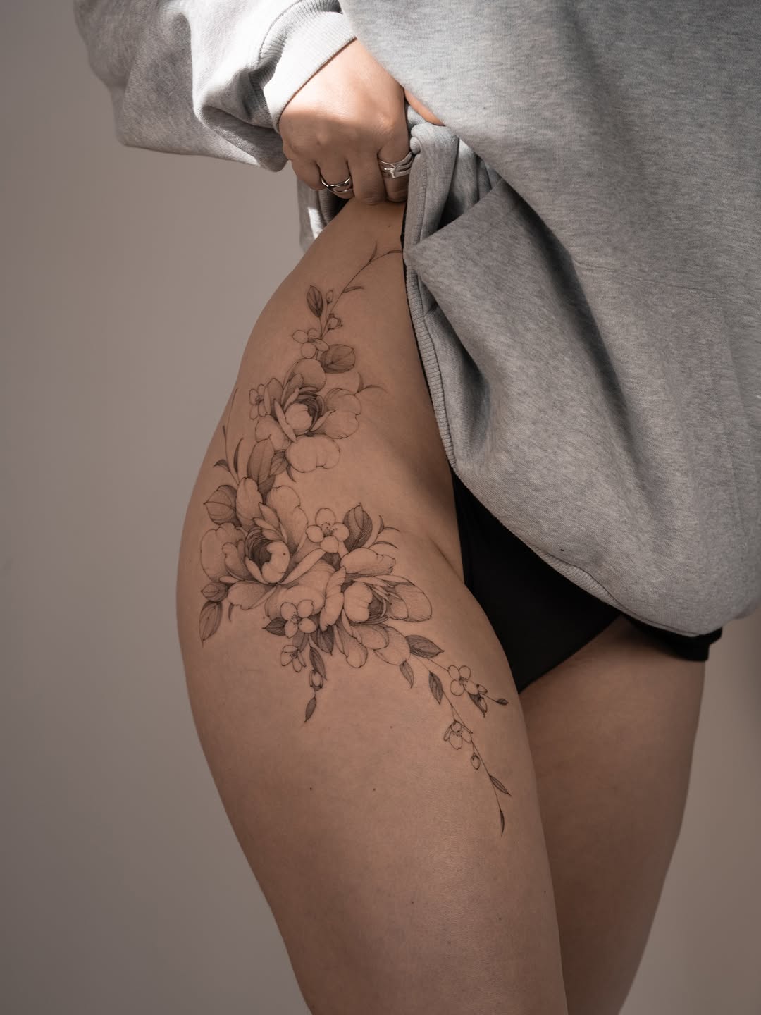 Tattoo by @shekhme โ fine_line, black_and_grey