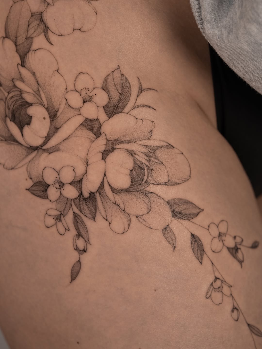 Tattoo by @shekhme โ fine_line, black_and_grey