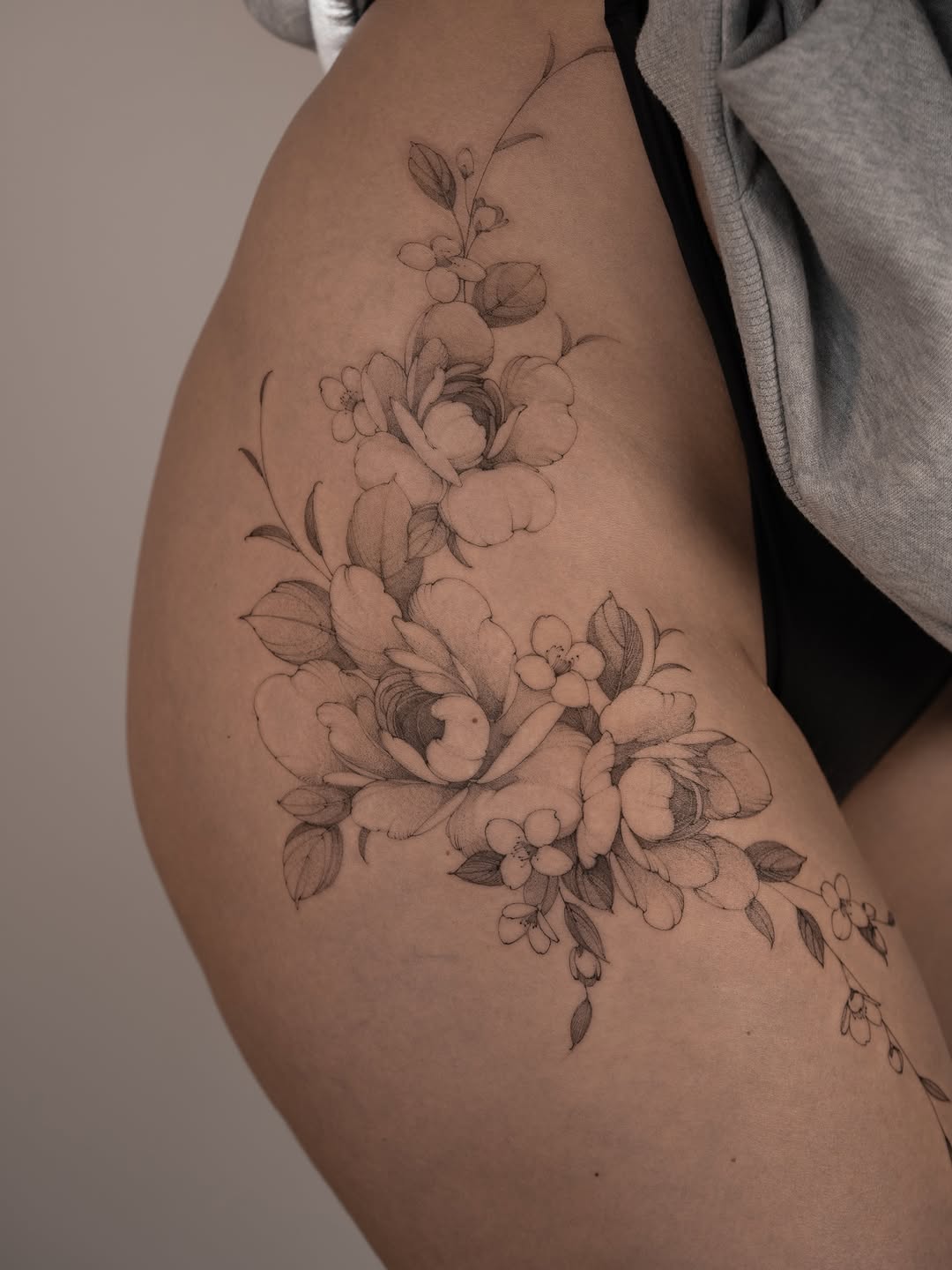 Tattoo by @shekhme โ fine_line, black_and_grey