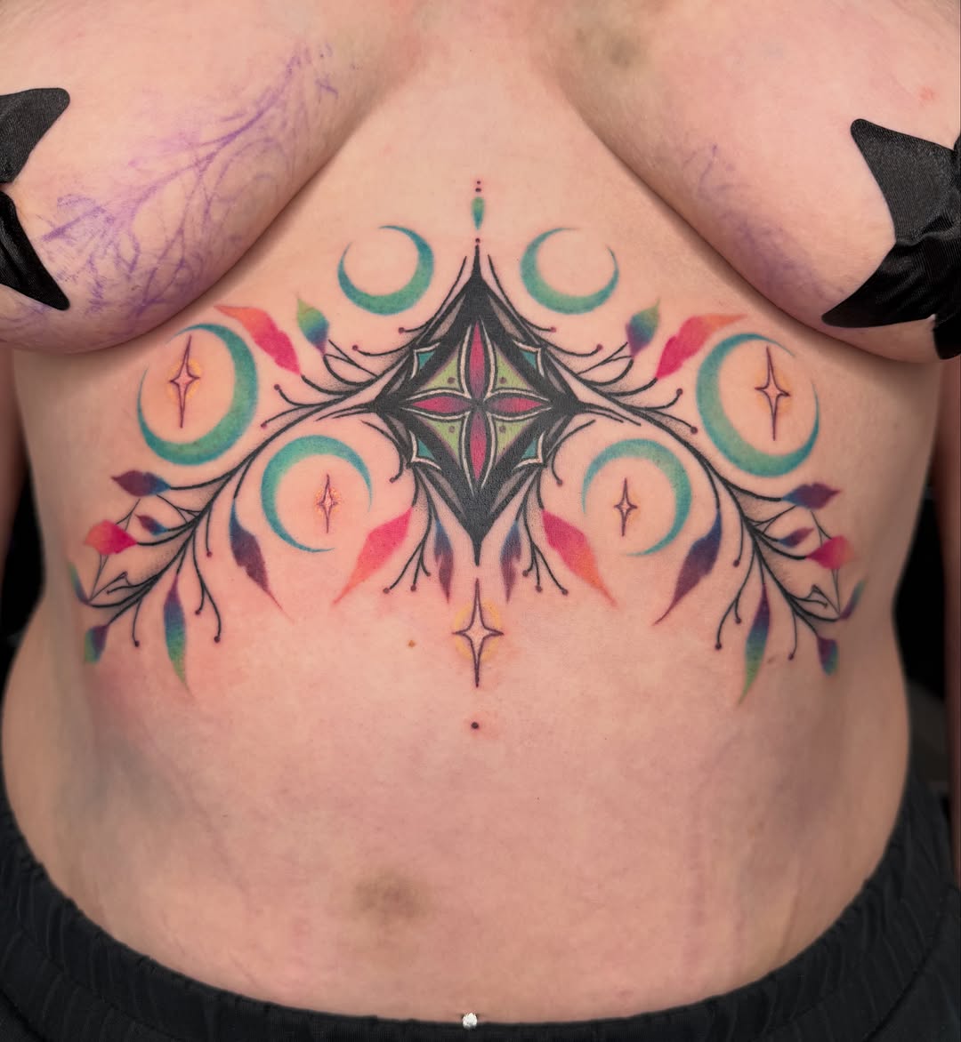 Tattoo by @tatsbychloe — illustrative, ornamental