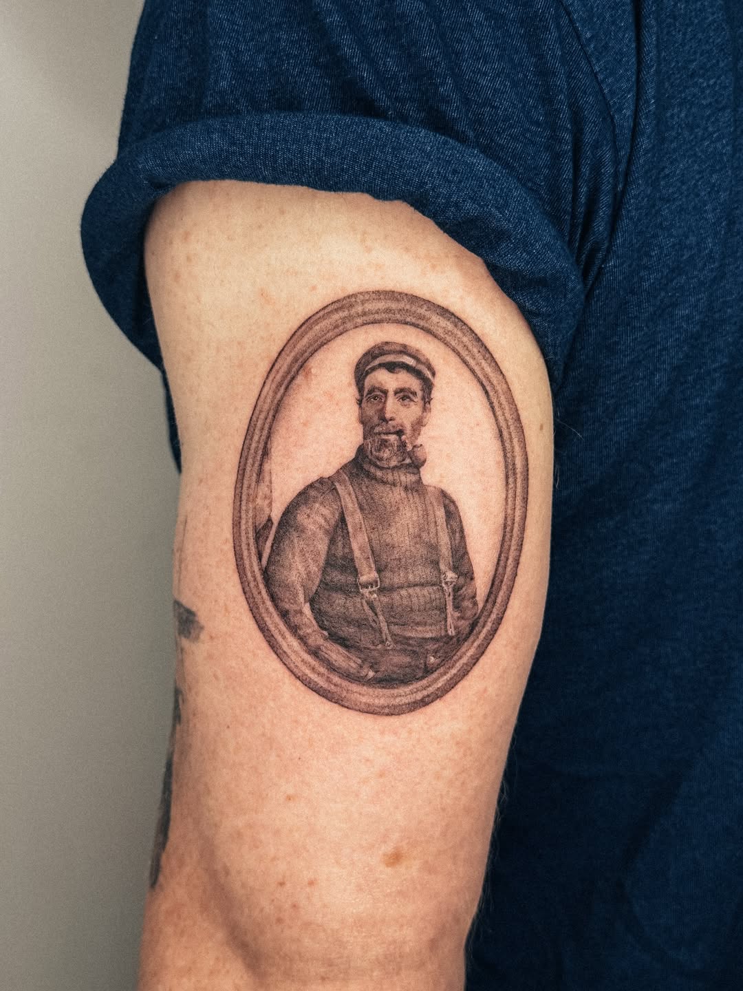 Tattoo by @emma.tattoos — realism, black_and_grey
