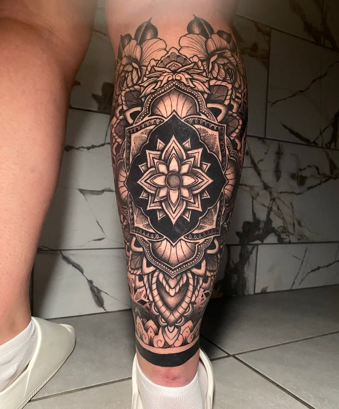 Tattoo by @nathena.ink — geometric, ornamental