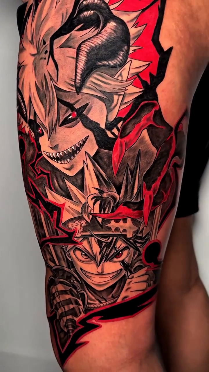 Tattoo by @chrisptats — anime, trash_polka
