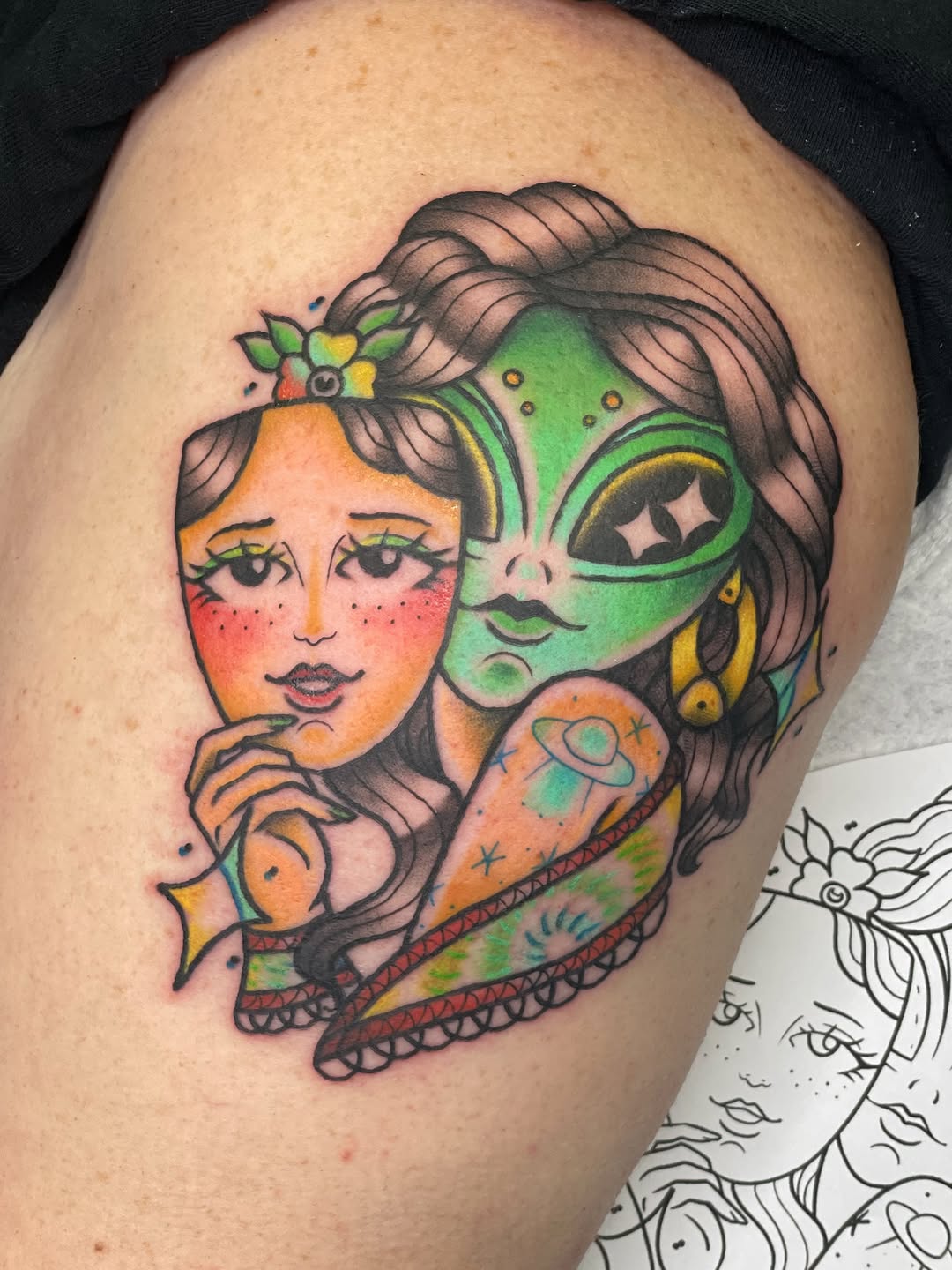 Tattoo by @grimdark.art — american_traditional, new_school