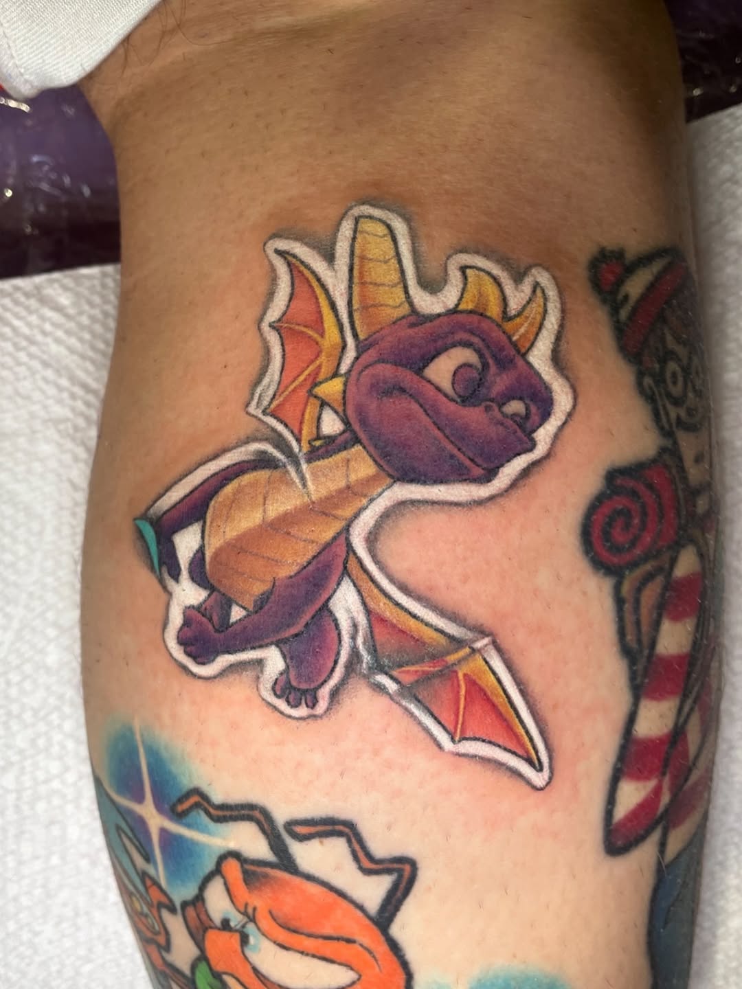 Tattoo by @grimdark.art — new_school, anime