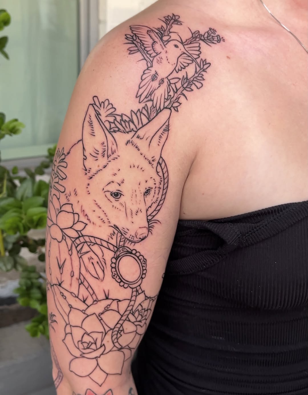 Tattoo by @mothteethart — illustrative, fine_line