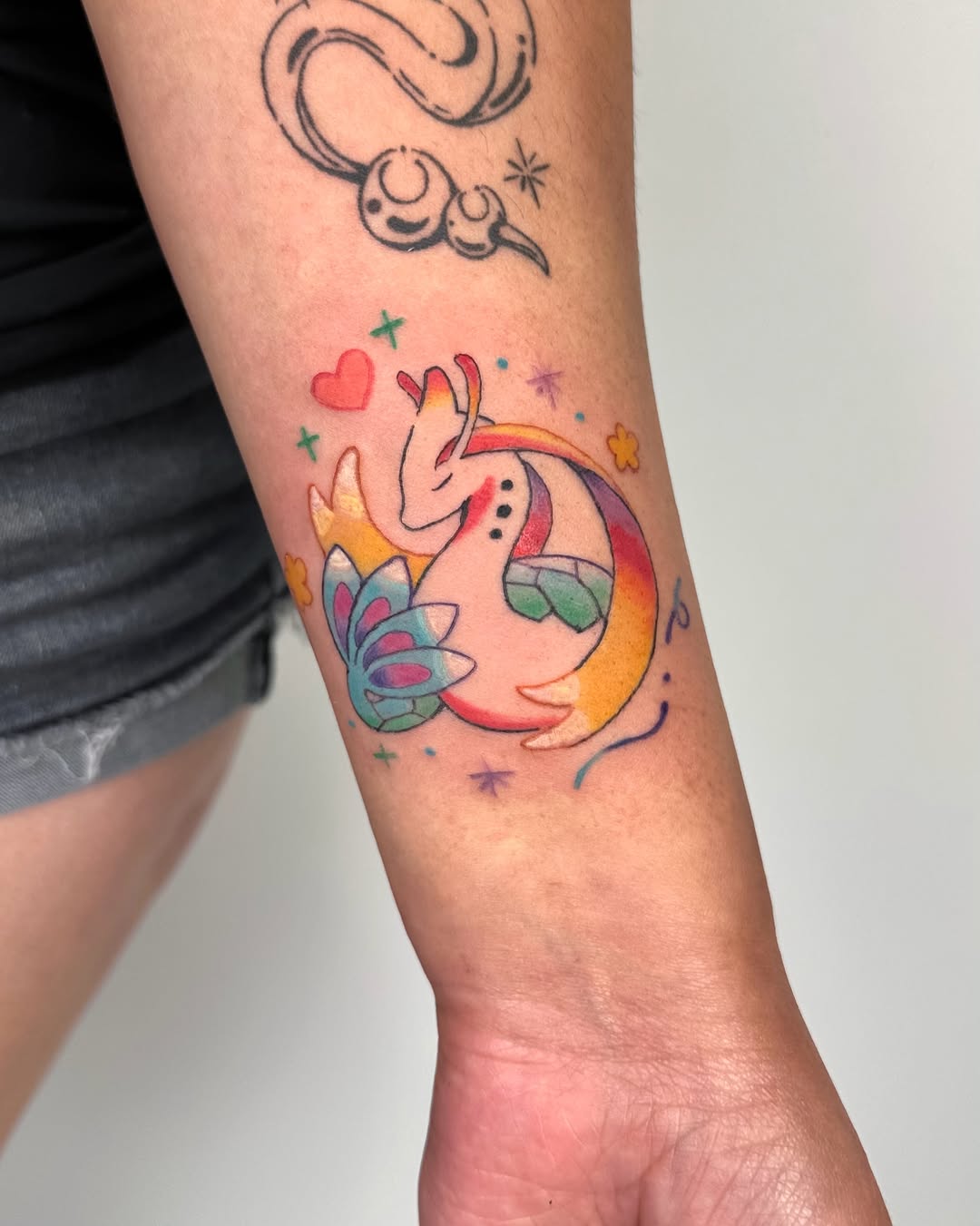 Tattoo by @dreamboy.ink — illustrative, anime