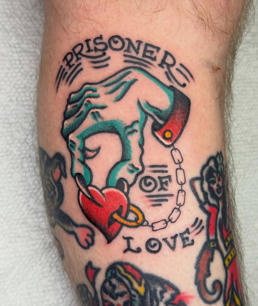 Tattoo by @taylor_bracey — american_traditional, lettering_script