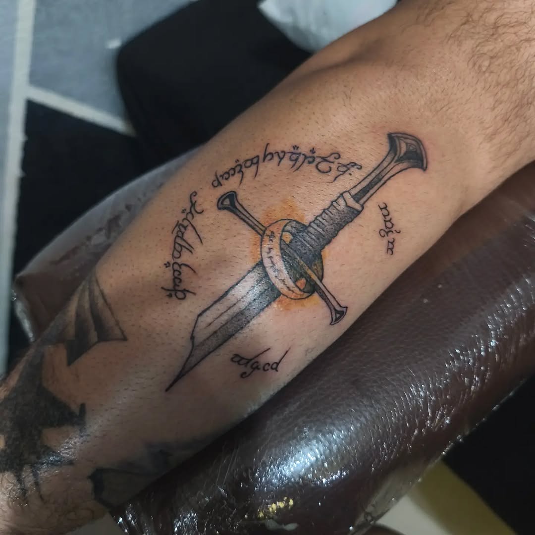 Tattoo by @mello_blue_tatto0 — lettering_script, realism