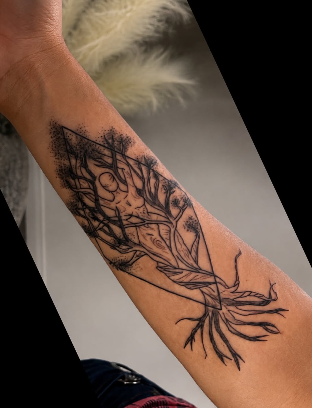 Tattoo by @dojolv — illustrative, geometric