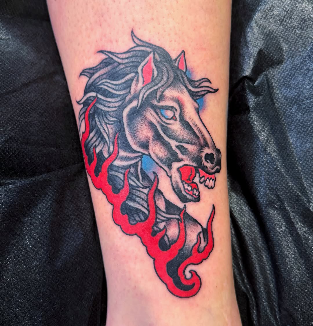 Tattoo by @mollygotlib — neo_traditional, black_and_grey