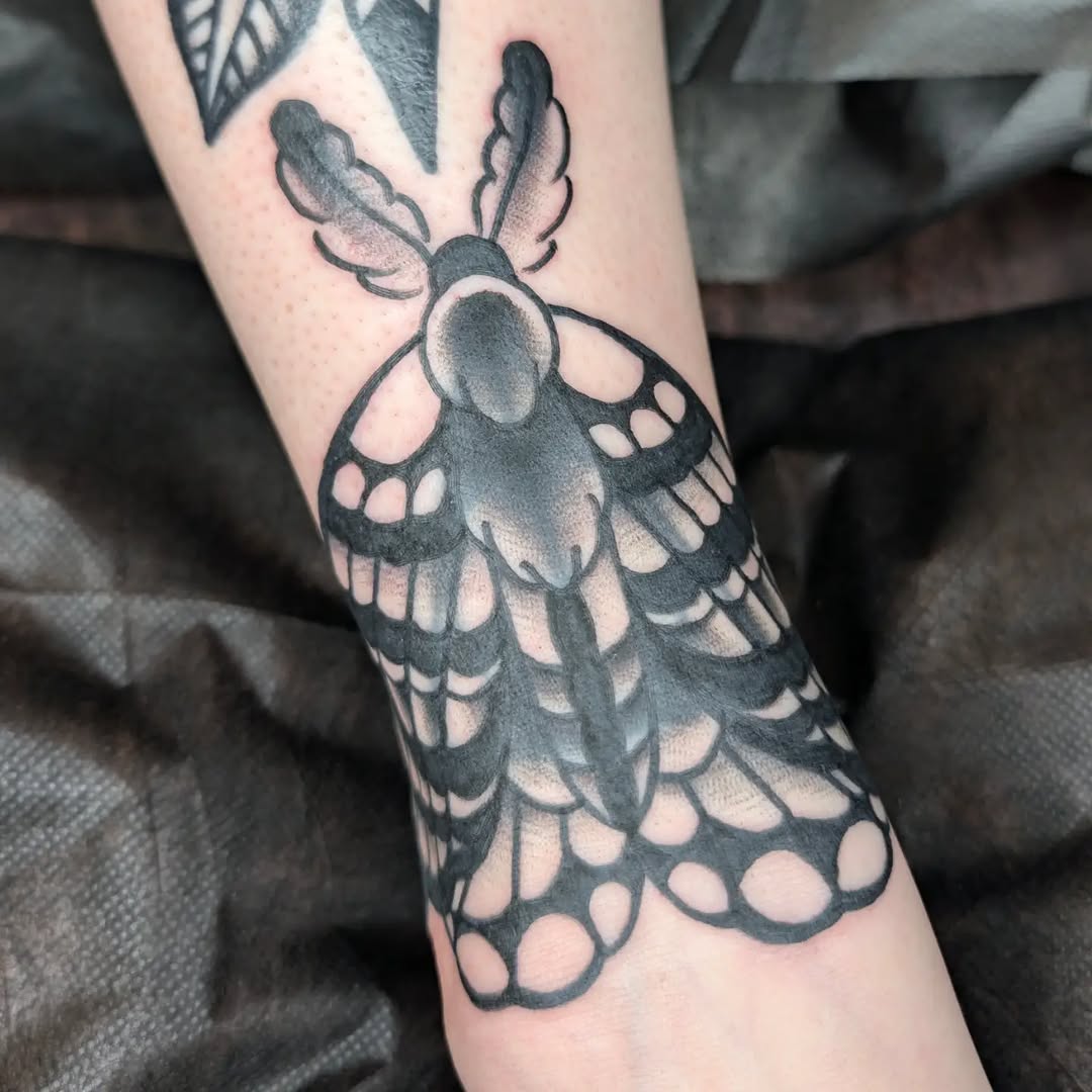 Tattoo by @kronetattoos — american_traditional, black_and_grey