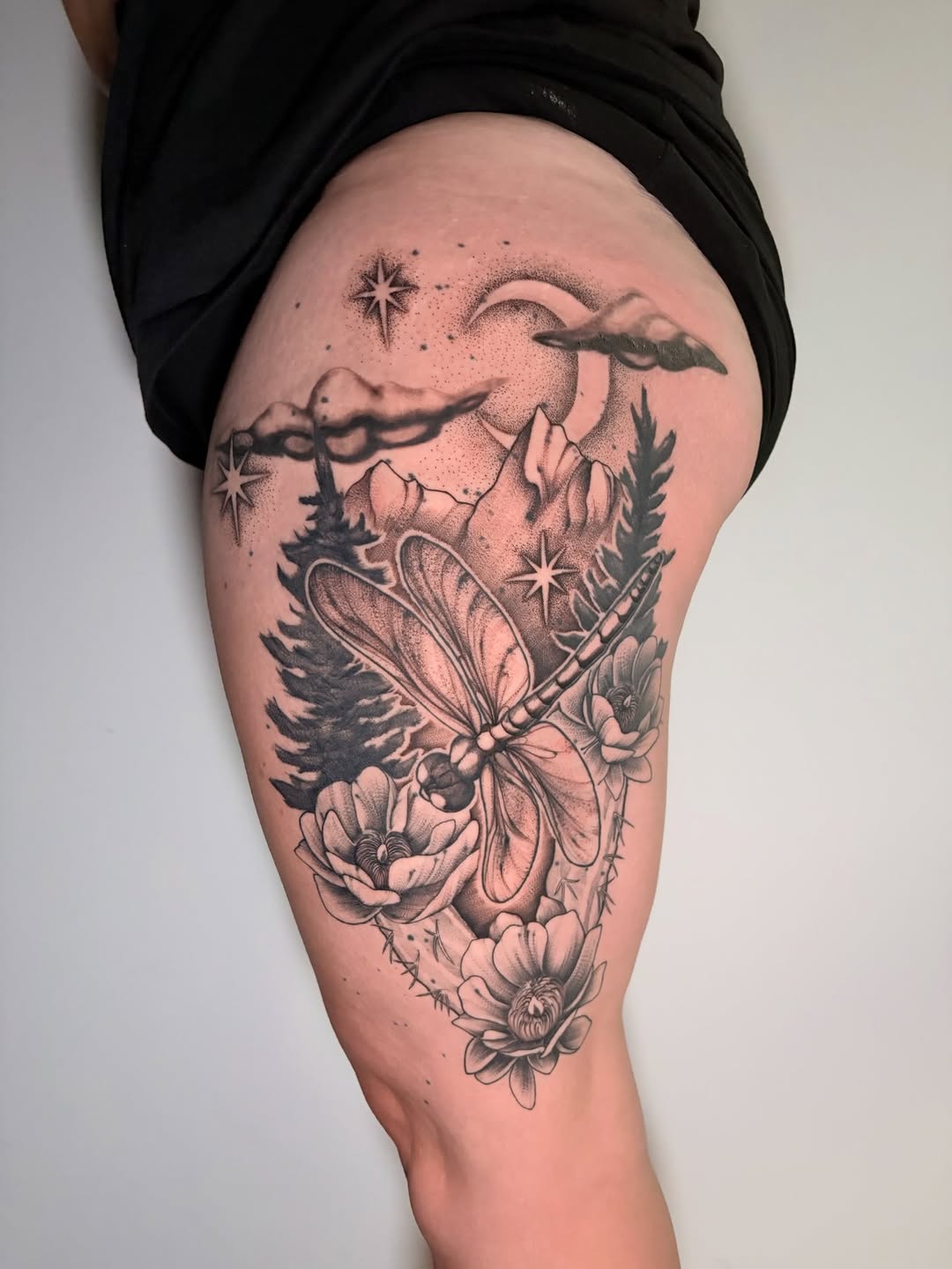 Tattoo by @lovealways_kenzie — black_and_grey