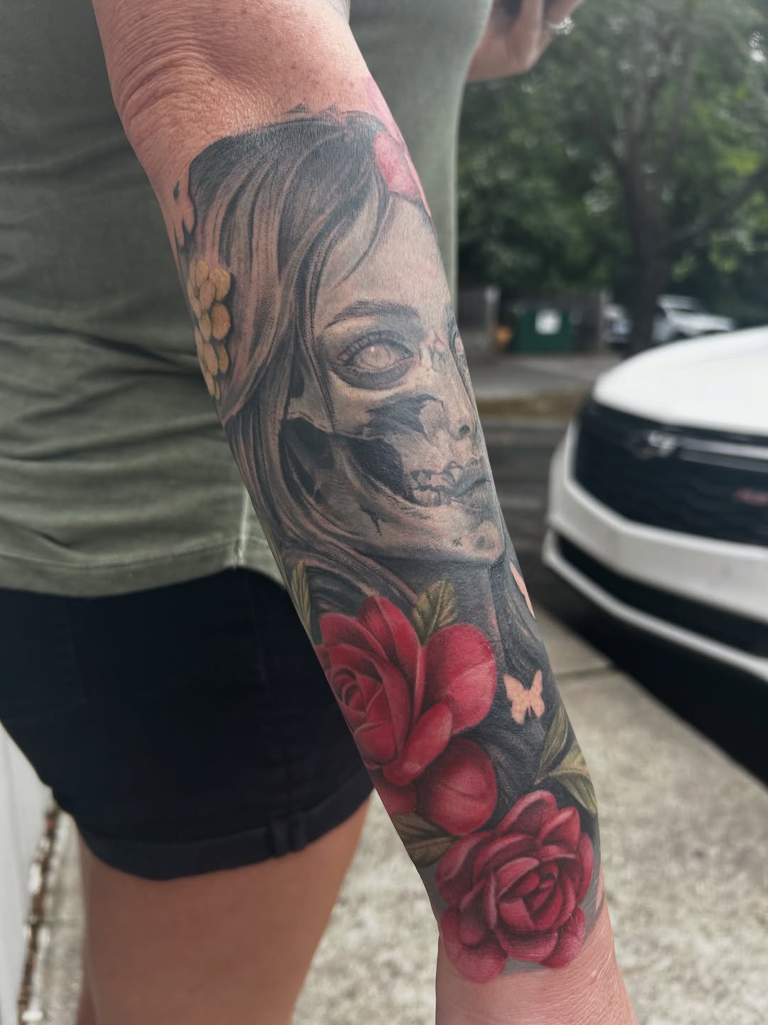 Tattoo by @mayhem_inkk — realism, black_and_grey