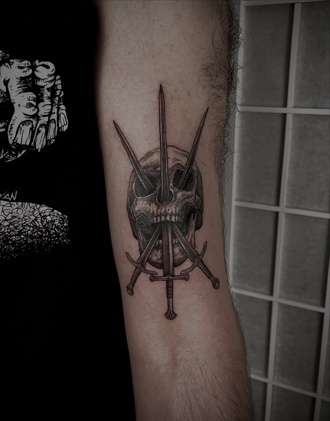 Tattoo by @gracespringerart — black_and_grey, realism