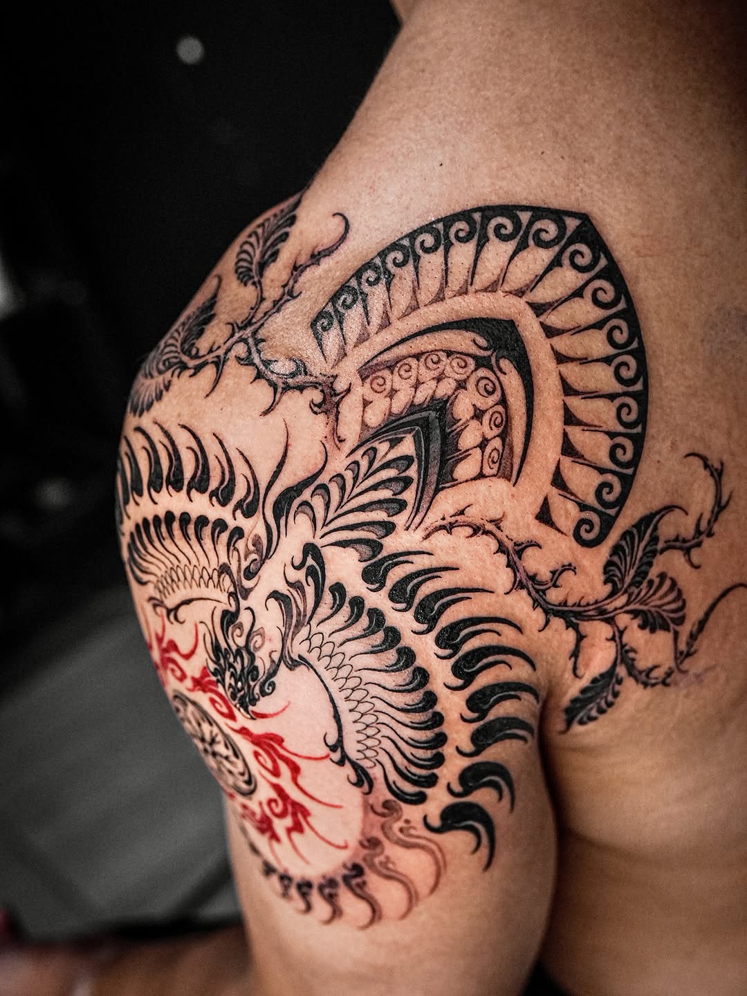 Tattoo by @a_flow_to — japanese_irezumi, blackwork
