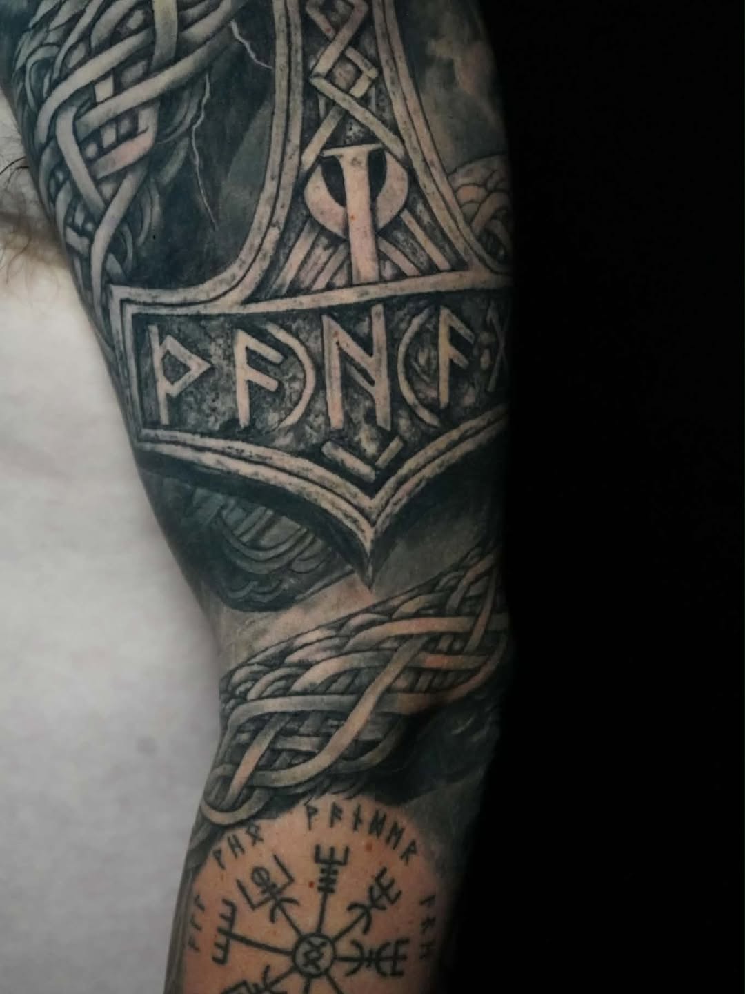 Tattoo by @timmy.grounds — black_and_grey, geometric