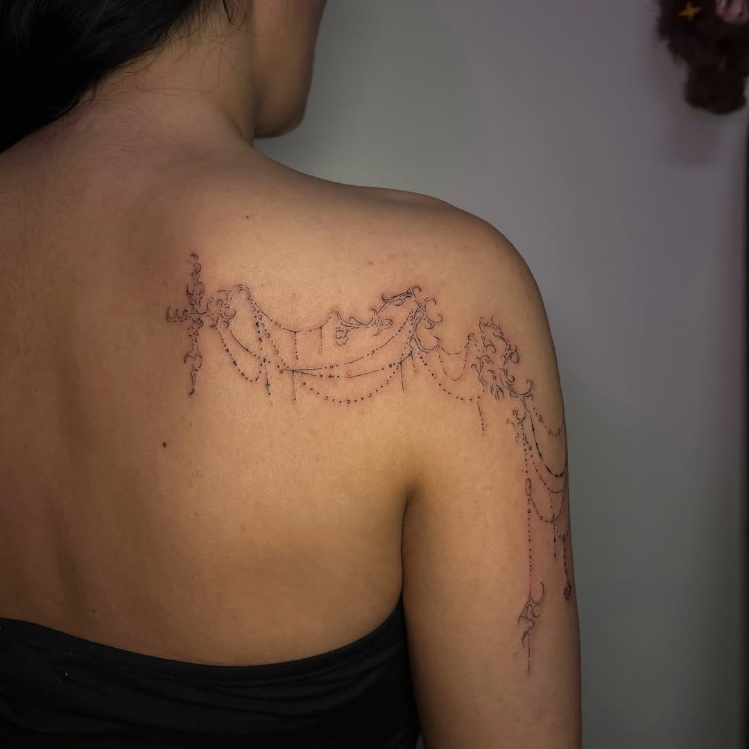 Tattoo by @tattedbymk — fine_line, ornamental