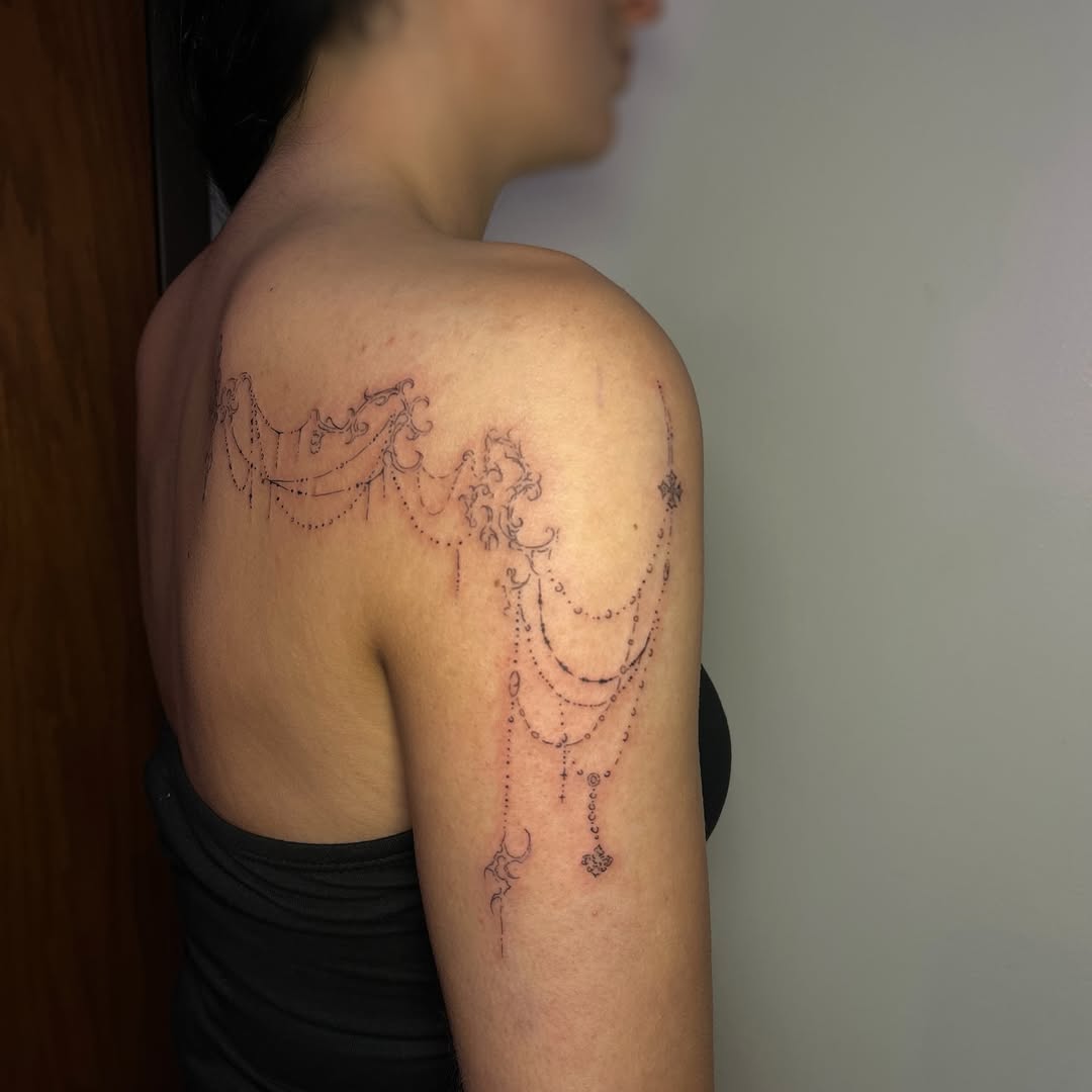 Tattoo by @tattedbymk — fine_line, ornamental