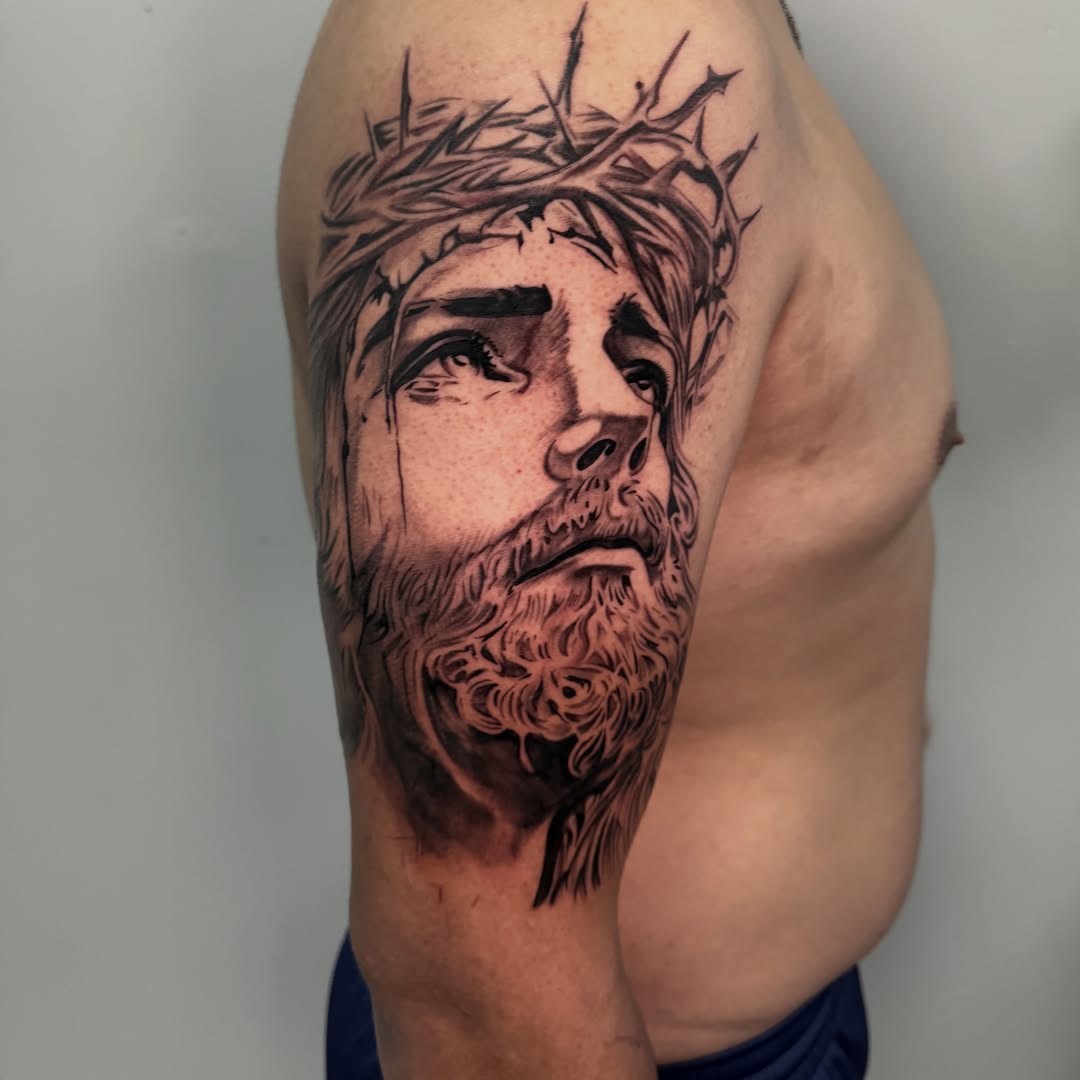 Tattoo by @inkedbysam — realism, black_and_grey