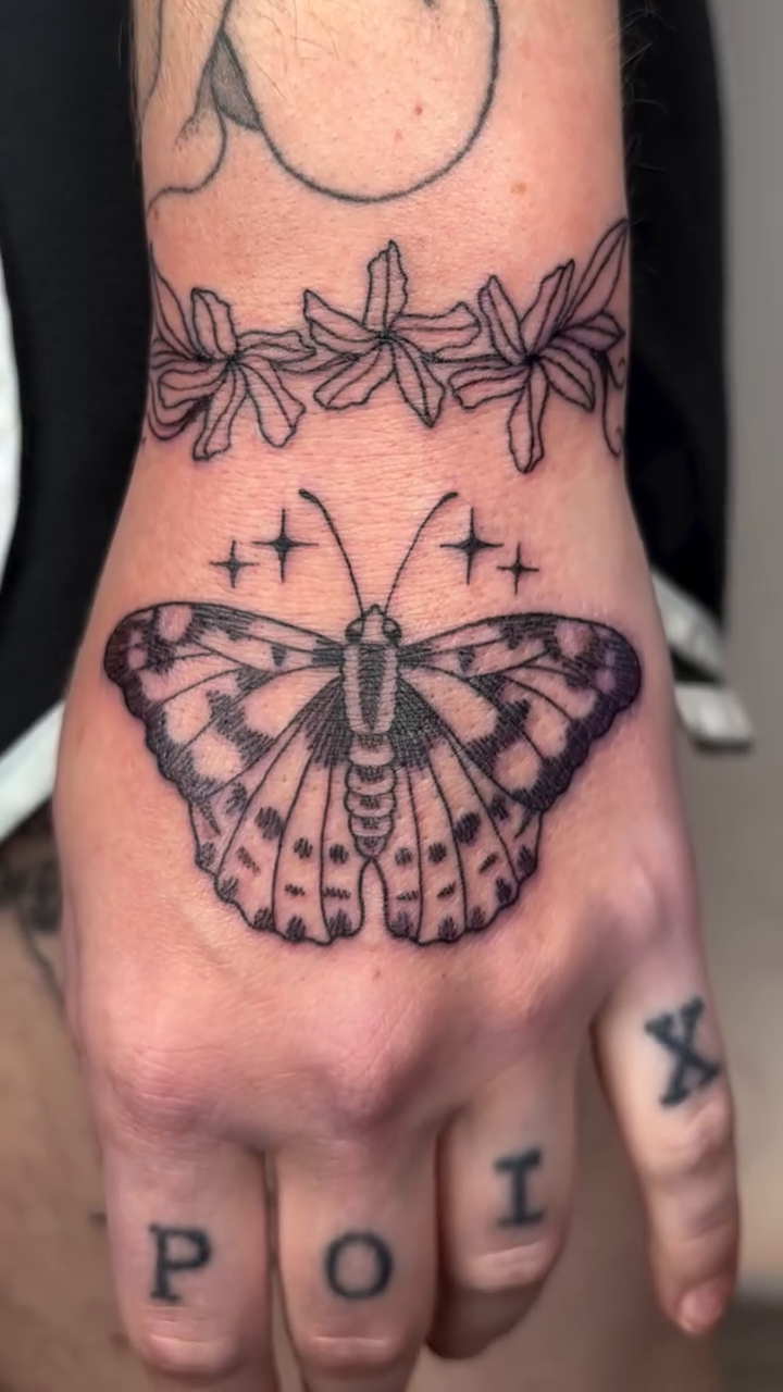 Tattoo by @haunteddermis — fine_line, black_and_grey