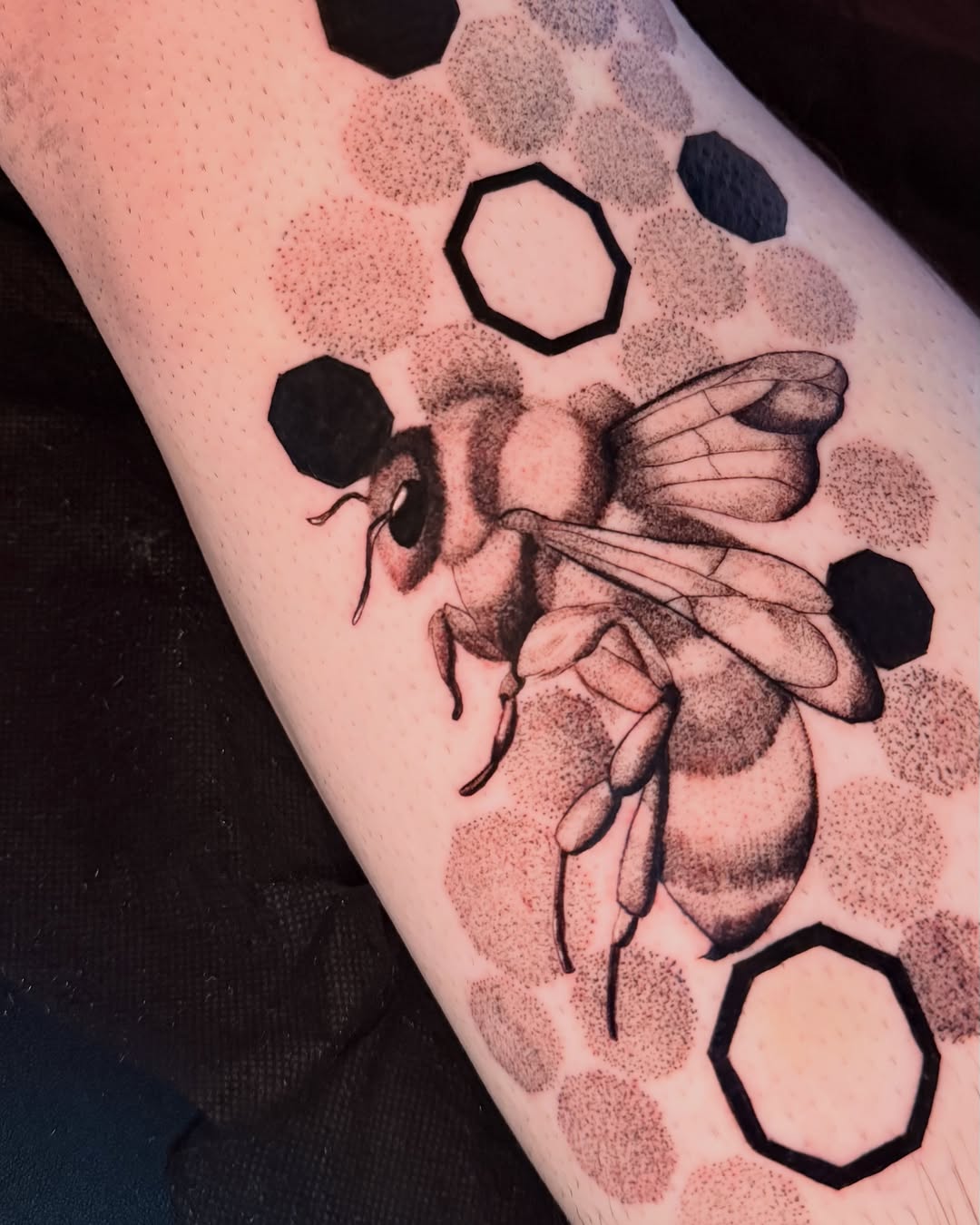 Tattoo by @inkszi — dotwork