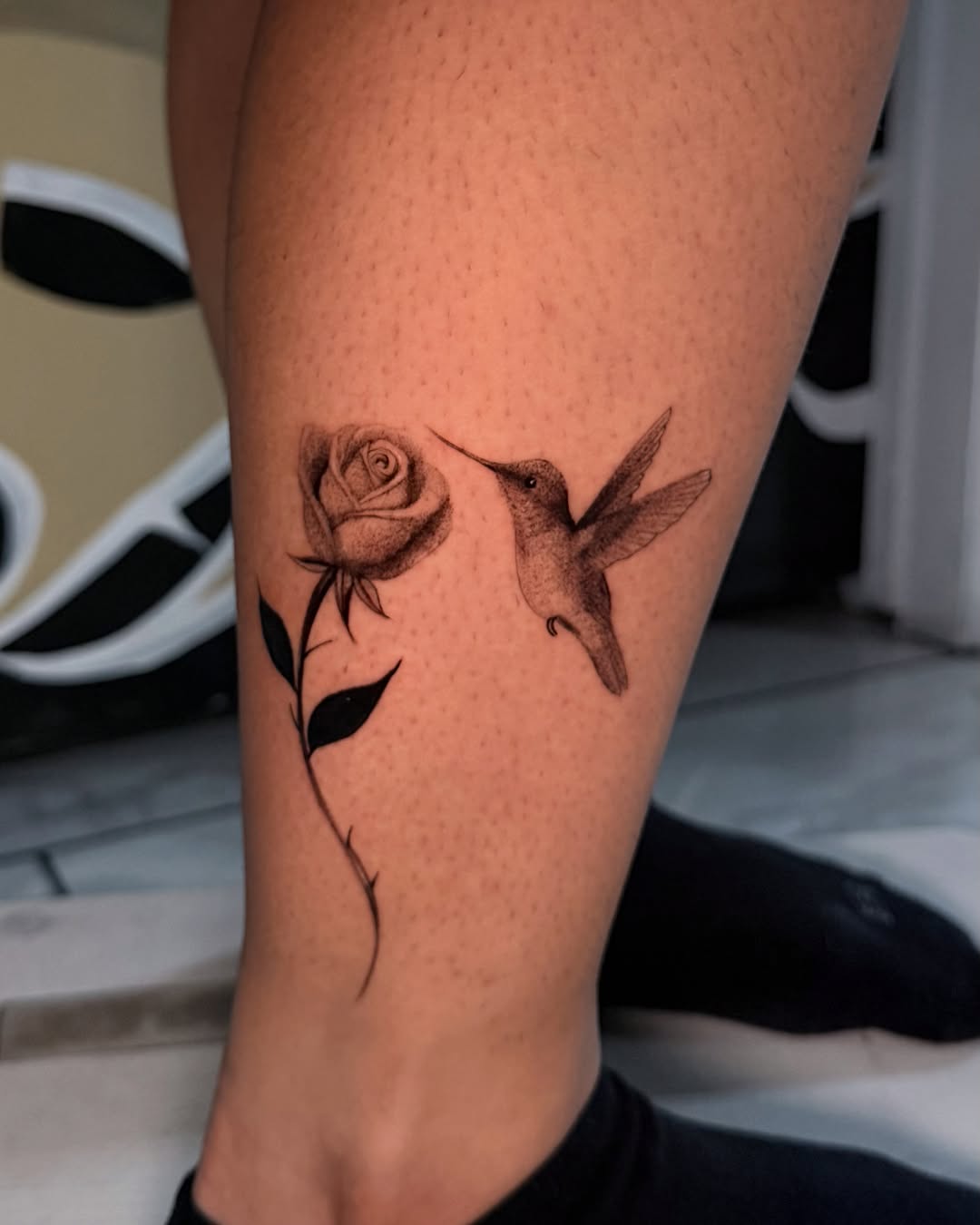 Tattoo by @inkszi — fine_line, black_and_grey