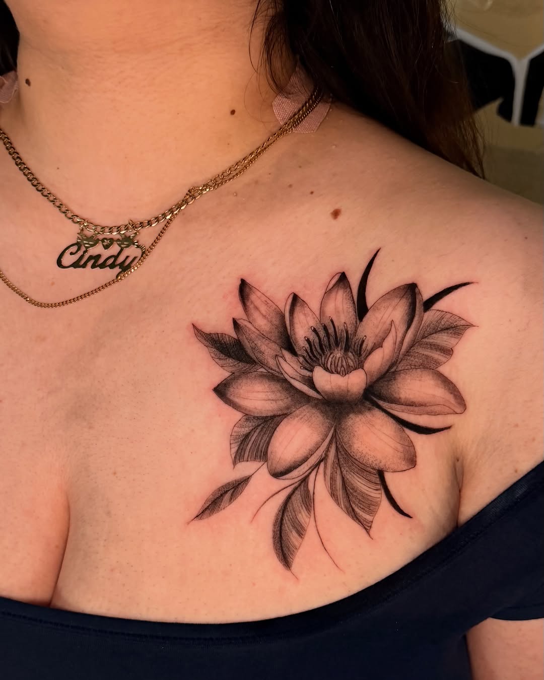 Tattoo by @inkszi — black_and_grey, realism