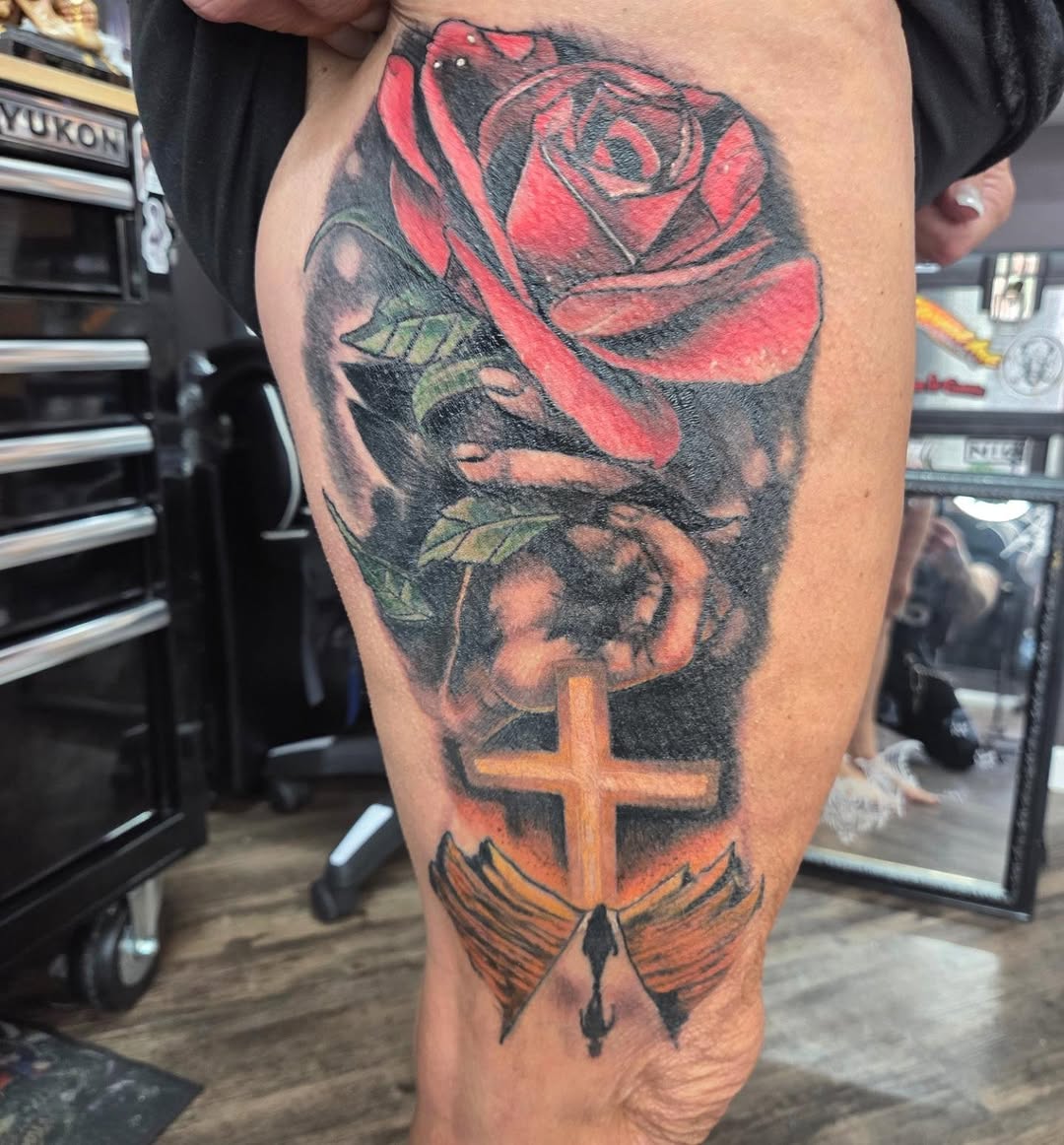 Tattoo by @tattymatty999 — realism, black_and_grey