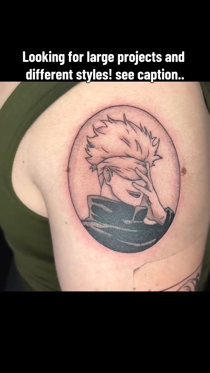 Tattoo by @vivala_goldfish — anime, illustrative