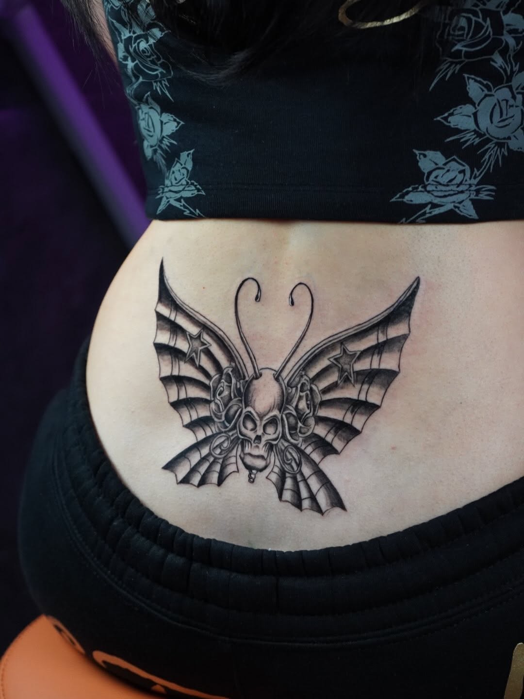 Tattoo by @bellyink_ — black_and_grey, dark_realism