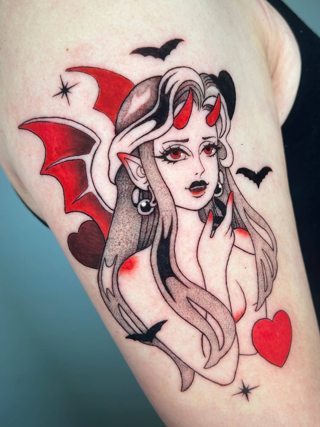 Tattoo by @chloemarietattoos — neo_traditional, black_and_grey