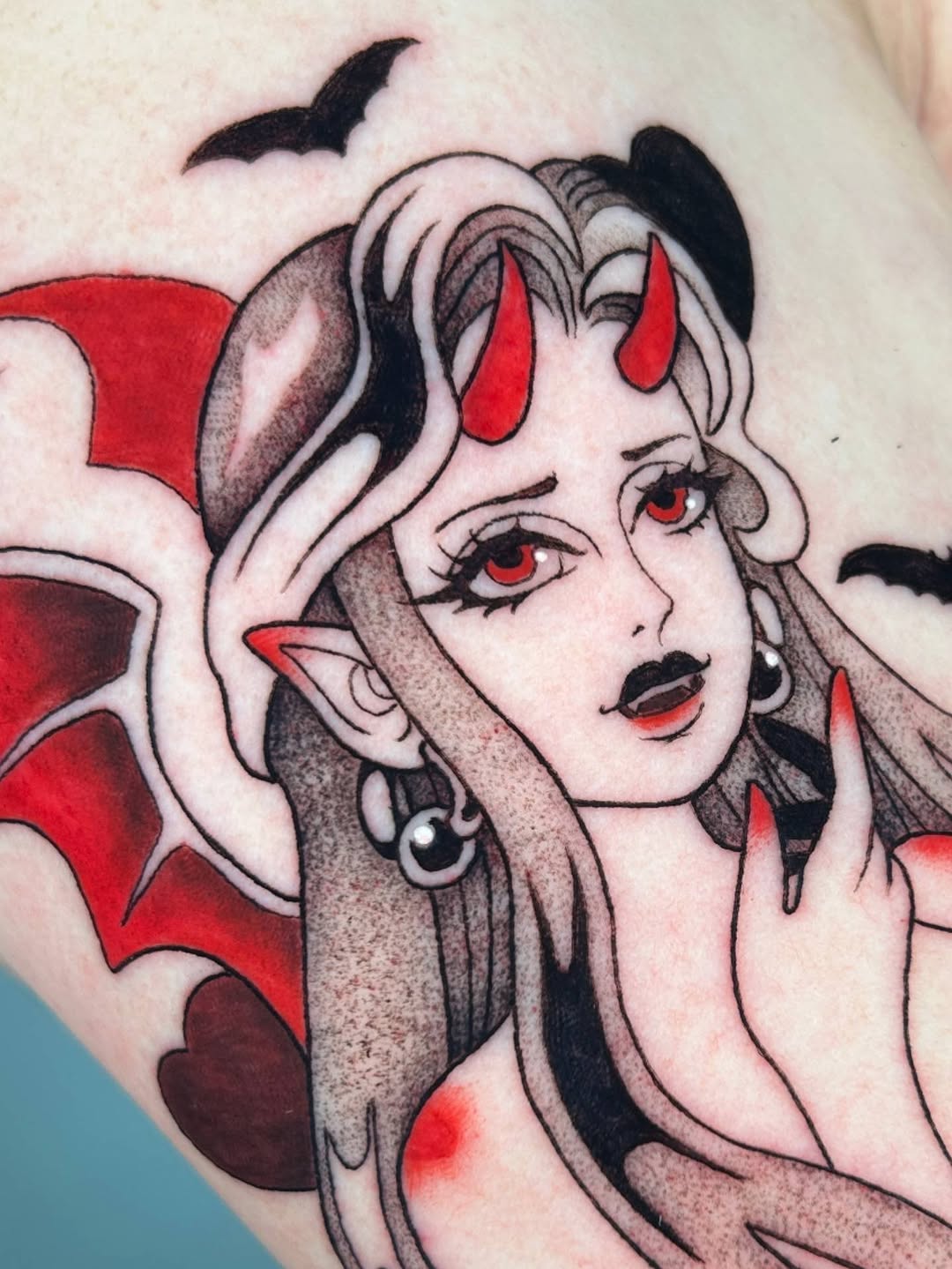 Tattoo by @chloemarietattoos — neo_traditional, black_and_grey